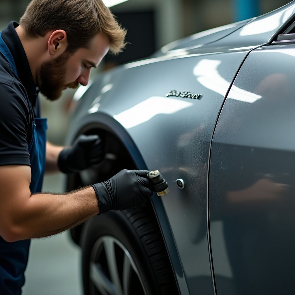 Karosářské práce na automobilu